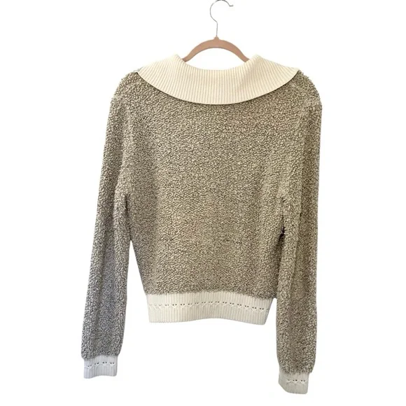 Anthropologie Cozy Knit Moth Kiruna Quarter Zip Pullover Sweater - XS - Picture 3 of 11